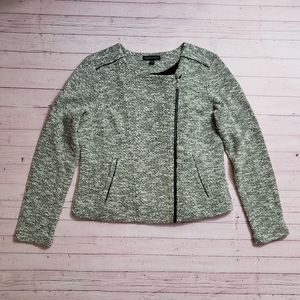 Banana Republic | Tweed Moto Jacket | 10